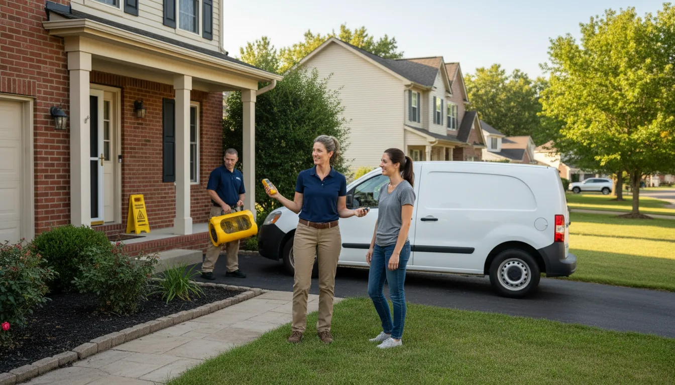 Residential water damage restoration in Ethridge, MT
